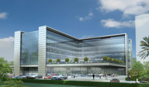 הדמיית בניין משרדים להשכרה בהרצליה