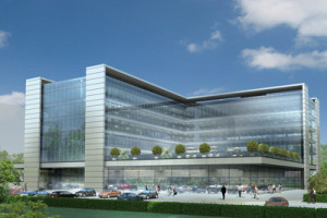 הדמיית בניין משרדים להשכרה בהרצליה